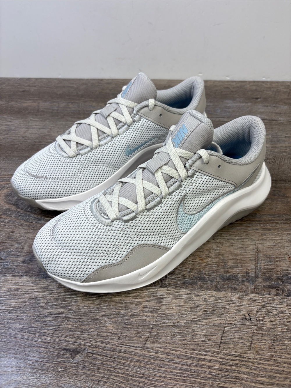 Nike Legend Essential 3 Training Shoes Light Grey Blue Women’s Size 9